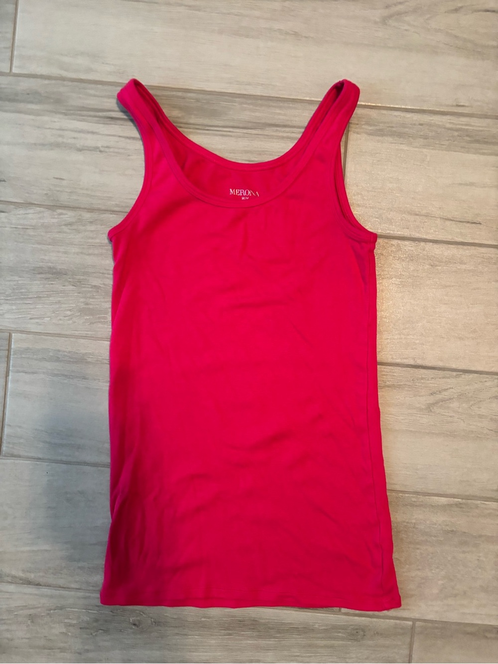 Merona Fitted Tank Top, Pink, Medium